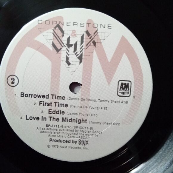 Styx Cornerstone LP Vinyl Record Album 1979 A&M Records - Picture 4 of 11